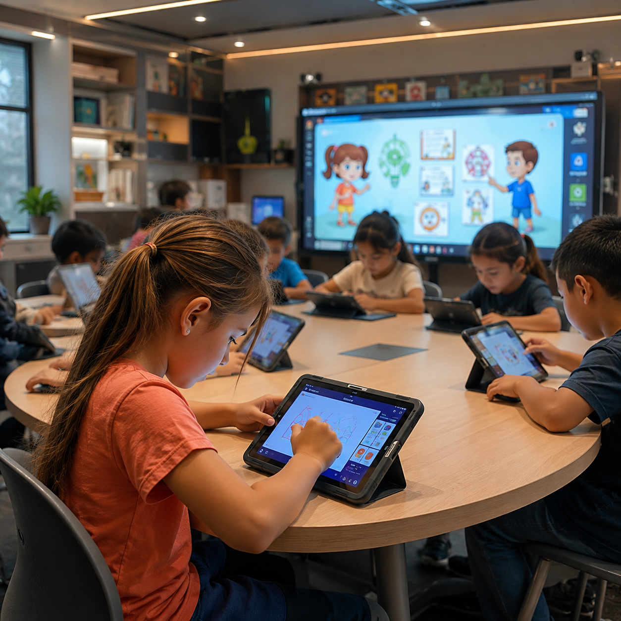 Blended Learning teaching method illustration