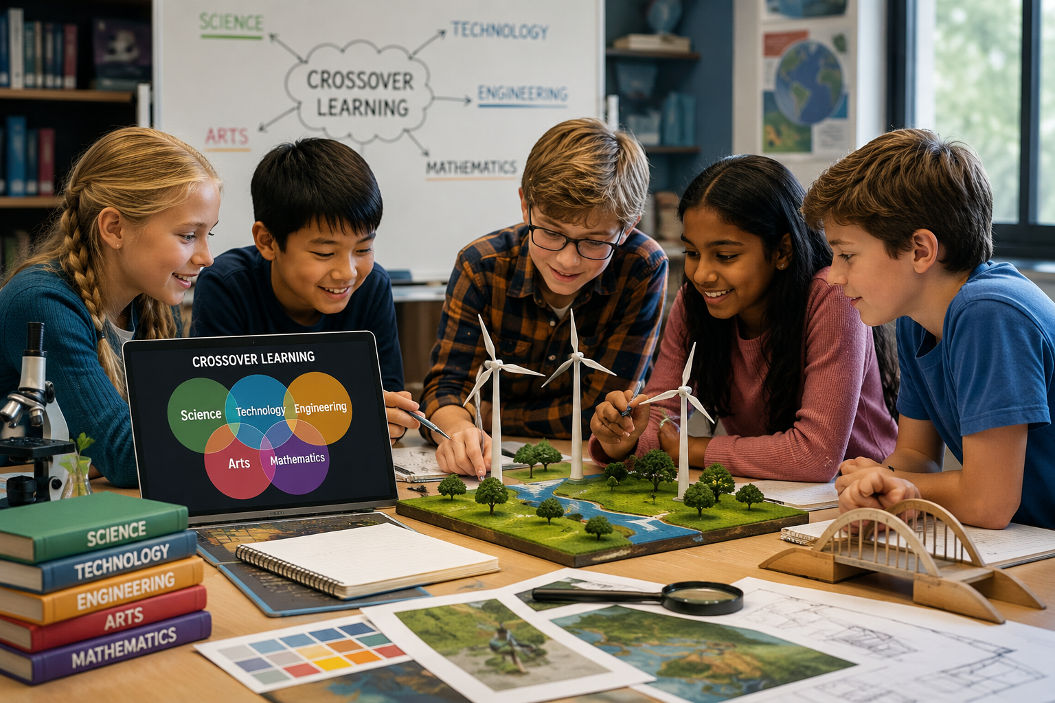 Crossover Learning teaching method illustration
